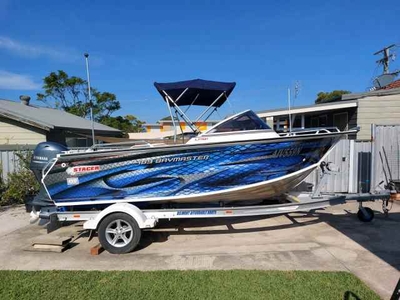 2016 Stacer Baymaster 489 and boat trailer