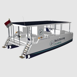 Dive support boat - AQUANIMA E-DIVE 40 - Azura Marine - catamaran / inboard / electro solar