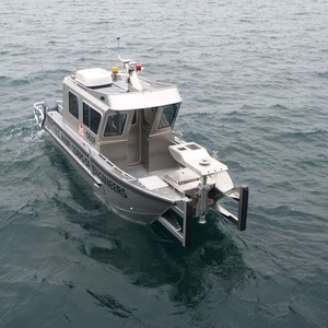 Hydrographic survey boat - 2409-CTC | LabCat - Armstrong Marine - catamaran / outboard / aluminum
