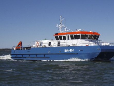 Hydrographic survey boat - EVA-301 - UKI Workboat - catamaran / inboard / aluminum