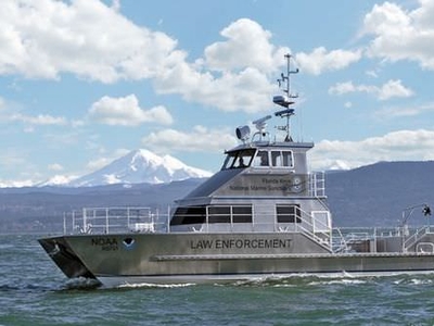 Patrol boat - Peter Gladding - All American Marine - research and survey boat / catamaran / inboard waterjet