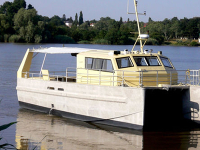 Professional fishing boat - 11m - Alumarine Shipyard - catamaran / inboard / aluminum