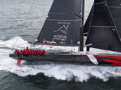 Ocean racing sailing super-yacht - COMANCHE - Hodgdon Yachts - with open transom / carbon / canting keel