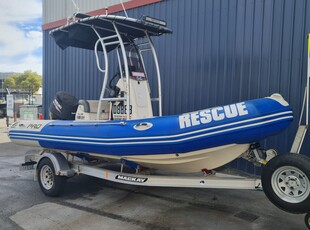 Zodiac Pro 550 EX Mandurah Sea Rescue rib - Built to SURVEY