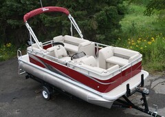 Lowest Price Of The Year. New 18 Ft Pontoon Boat -40 Mercury - Trailer