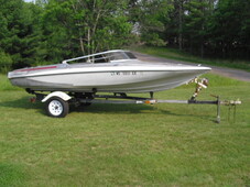 COOL 1976 Glastron Carlson CV-16 Speed Boat & Trailer 30 PICS DONT MISS $395