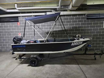 12ft Tinny Fishing Boat and trailer 9.9hp 2stroke Suzuki