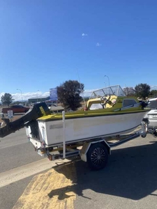 Sharkcraft half cabin boat 4.2m