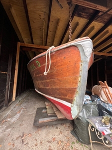 Antique Barn Find Old Century Wooden Boat