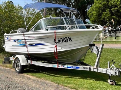 Quintrex 4.7m boat, with Yamaha 60HP motor & Trailer