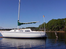 1986 Catalina 25' pop-up shallow draft with swing keel sailboat for sale in Florida
