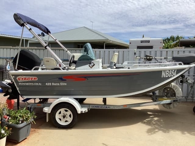 Stacer 439 Barra Elite fishing boat