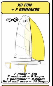 X3 sailing dinghy