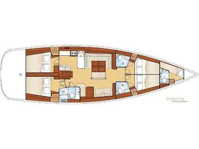 2009 Beneteau Oceanis 54 sailboat for sale in