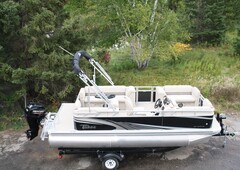 New 18 Ft Quad Pontoon Boat-40 Four Stroke And Trailer