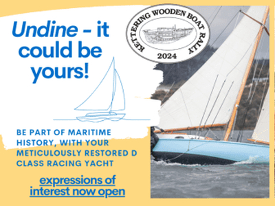 Fully restored wooden Derwent Class Yacht - Undine