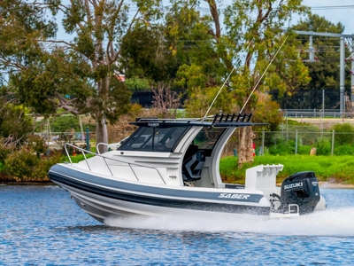 NEW SABER 725 CABIN RIB DEALER DEMO WITH 25 HOURS USE