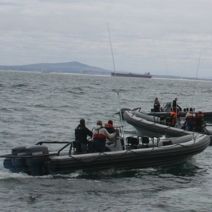 Patrol boat - WAVERIDER 880 - GEMINI - outboard / rigid hull inflatable boat