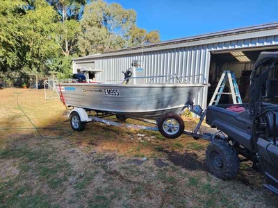 4.5m Stacer Centre Console. 60hp Mercury 4 stroke.