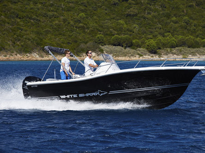 Outboard center console boat - 230 CC Origin - White-shark - fast cruising / 7-person max. / sundeck