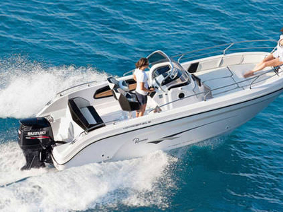 Outboard center console boat - VOYAGER 21 S - Ranieri - ski / 7-person max. / sundeck