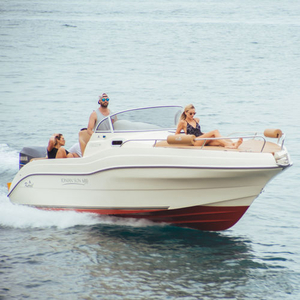 Outboard walkaround - 680 Ionian Sun - Karel Boats - open / 7-person max. / with cabin