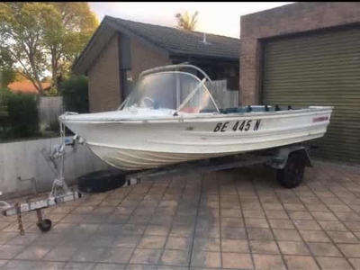 Quintrex 4.5m Boat and Trailer - No Motor