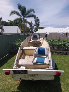 Boat with new trailer