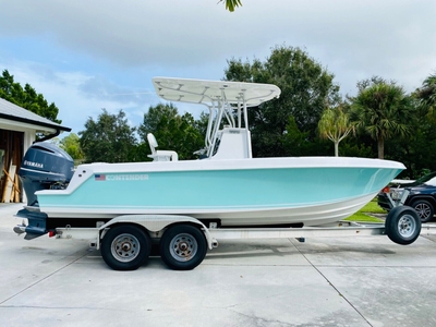 23’ Open Contender Center Console With Hardtop And Dual Axel Trailer.