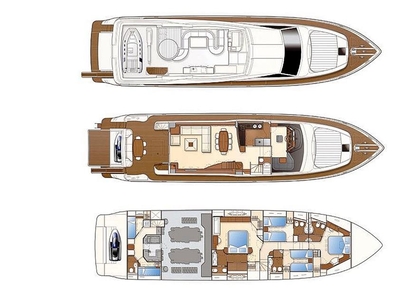 Ferretti Yachts 830 Hard-Top (2008) for charter