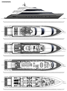 Tecnomar Nadara 43 Tri-deck (2009) for charter