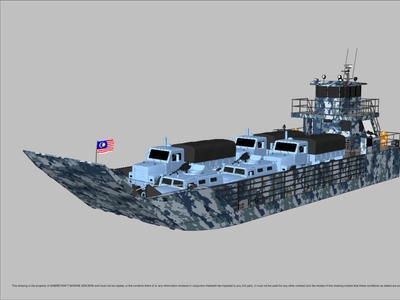 NEW Sabrecraft Marine Landing Craft 24 Meter Work Boat Barge