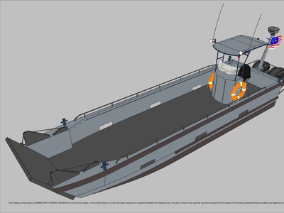 NEW Sabrecraft Marine Landing Craft 9 Meter Work Boat Barge