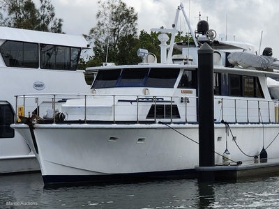 Custom Gray 58Foot Cruising Yacht LOA 65 foot