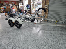 alloy move boat trailer to suite 5.4m to 5.8m boats 1850kg rated- roller