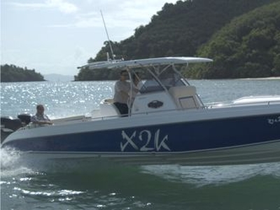 Outboard express cruiser - X2K - North Sea Boats - twin-engine / open / center console