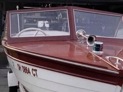 1957 Thompson Sea Coaster Vintage Mahogany Wooden Wood Boat Chris Craft