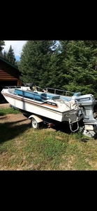 1979 Viking 16ft Boat Located In Clam Lake, WI - Has Trailer