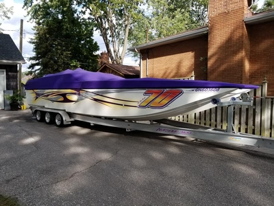 1999 Awesome Cat Powerboats 3100 powerboat for sale in