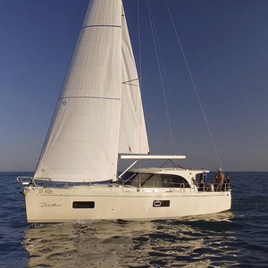 Ocean cruising sailboat - 42.1 - ALBATROSS YACHTS - with enclosed cockpit / with bowsprit / twin steering wheels