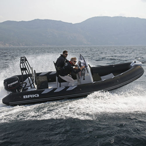 Outboard inflatable boat - NAVIGATOR 570 - Brig - rigid / open / with jockey console