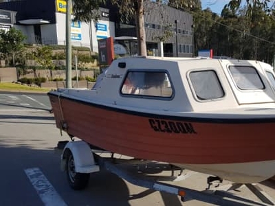 Runabout, 14.5 ft on trailer and 60HP outboard