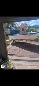Boat and trailer as is