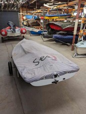 Laser Standard Sailing Dinghy including Dolly and Road Trailer