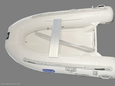 NEW ARISTOCRAFT AIROGLASS 2.4M INFLATABLE WITH SOLID FIBREGLASS DEEP V HULL