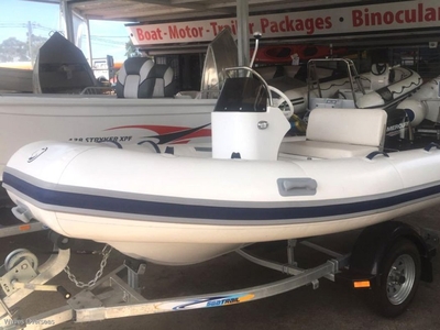 NEW MERCURY OCEANRUNNER 350 HYPALON SIDE CONSOLE RIB FITTED WITH A MERCURY 20HP EFI