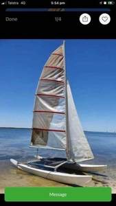 Hobie 14 sailing catamaran