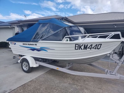2018 Mercury four stroke with only 15 hours on a Quintrex Bayhunter475