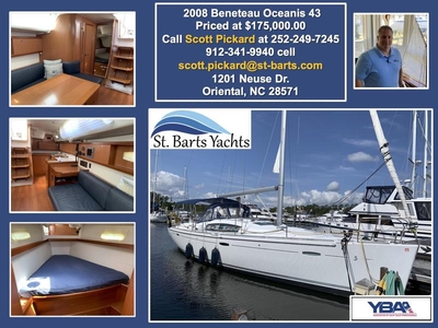 2008 Beneteau 43 sailboat for sale in North Carolina