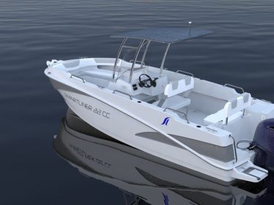 Outboard center console boat - CC22 - SMARTLINER - sport-fishing / fiberglass / 7-person max.